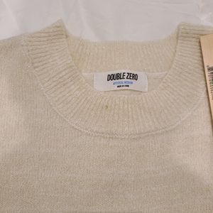 Cream sweater with gold speckle